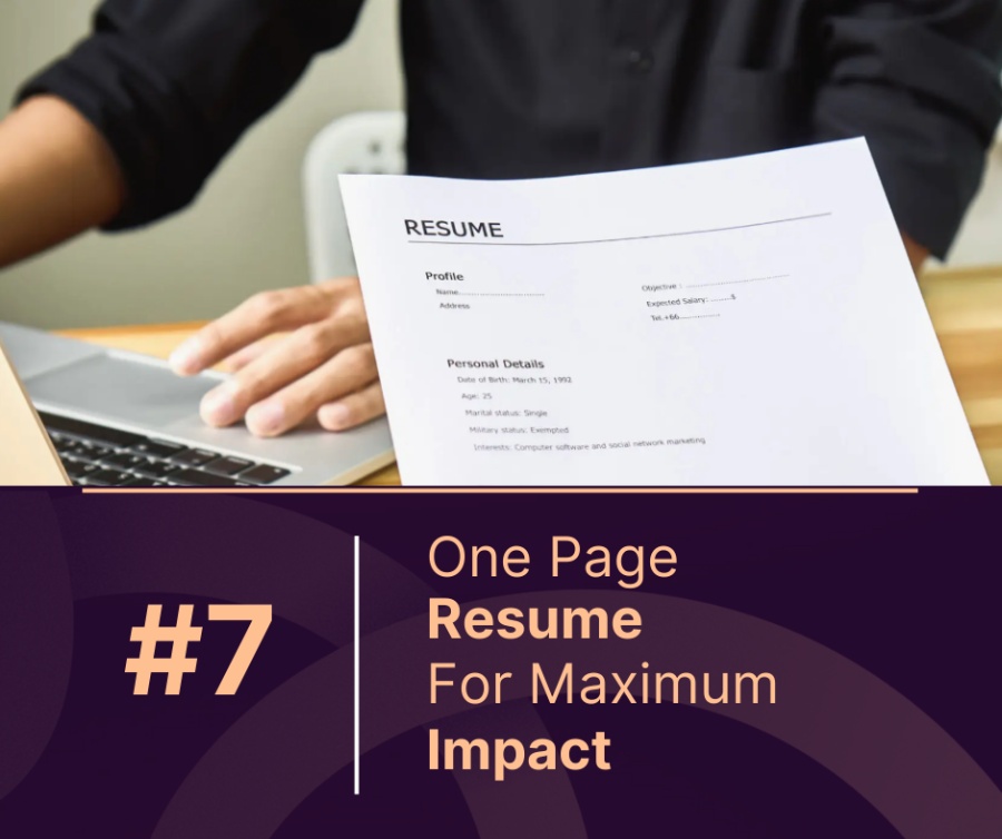 Less is More: Crafting a Stellar One-Page Resume for Maximum Impact