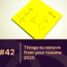 things to remove from your resume