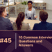 common job interview questions and answers